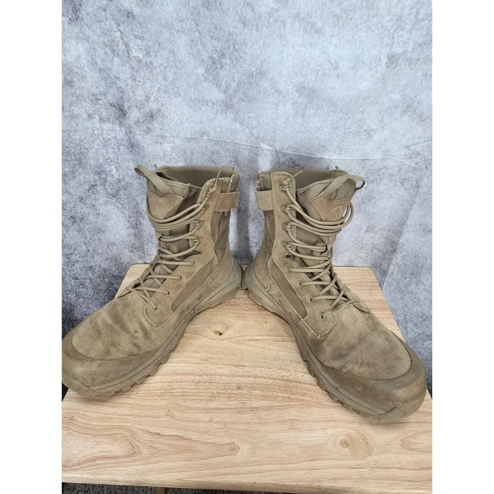 Coostar Tactical Boots Mens 12 Brown Suede Hiking Military Combat Outdoor Army